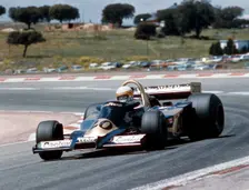 Jody Scheckter racing a Wolf-Cosworth WR2, Spanish Grand Prix, Jarama, Spain, 1977