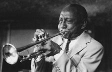 Joe Newman, Peter Ind's Bass Clef, London,1989. Creator: Brian Foskett