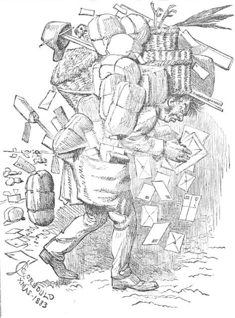 Joe Barker's Christmas Post, 1883. Creator: Unknown.