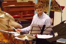 Joe Edwards, Josephine Davies Mark Bassey Sextet, St Andrews Church, Hove, East Sussex, 14 Oct 2022. Creator: Brian O'Connor