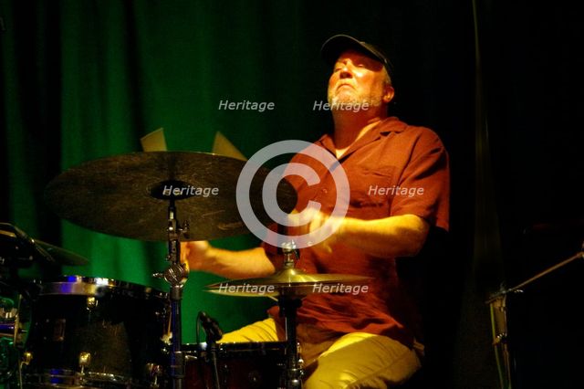Joe Falcey, B D Lenz Trio, Verdict Jazz Club, Brighton, East Sussex, June 2024. Creator: Brian O'Connor.
