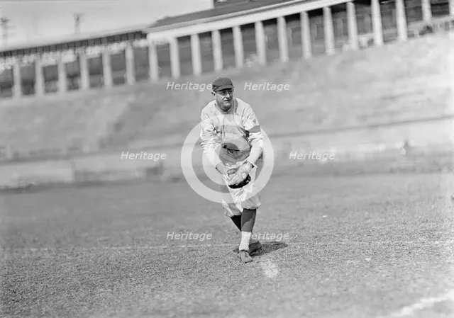 Joe Gedeon, Washington Al, at University of Virginia, Charlottesville (Baseball), ca. 1913. Creator: Harris & Ewing.