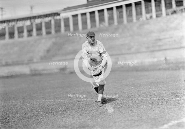 Joe Gedeon, Washington Al, at University of Virginia, Charlottesville (Baseball), ca. 1913. Creator: Harris & Ewing.