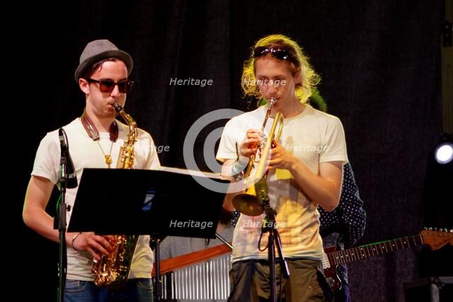 Joe Jackson and R Muscat, Love Supreme Jazz Festival, Glynde Place, East Sussex, 2014. Artist: Brian O'Connor.
