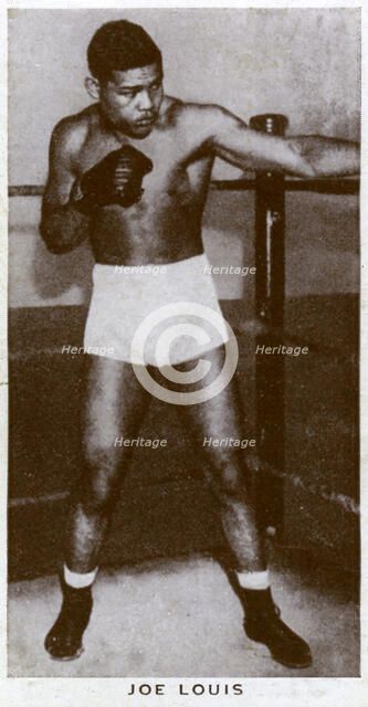 Joe Louis, American boxer, 1938. Artist: Unknown