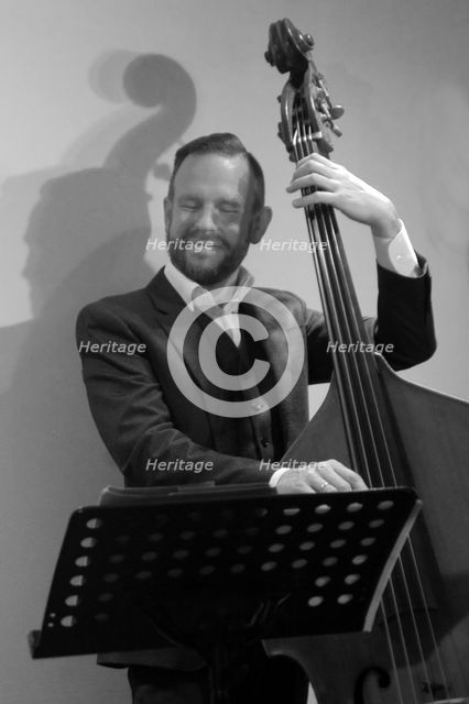 Joe Pettitt, Davison-Hemstock Quintet, Spike’s Place, Beckenham, Kent, 2024. Creator: Brian O'Connor.