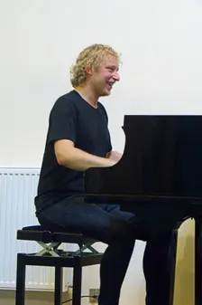 Joe Webb, Adrian Cox Quartet, Loughton Methodist Church, Essex, 28 Sept 2019. Creator: Brian O'Connor