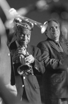 Joe Wilder and Ken Peplowski Swinging Jazz Party, Blackpool, 2005. Creator: Brian Foskett
