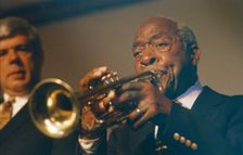 Joe Wilder and Randy Sandke, Swinging Jazz Party, Blackpool, 2005. Creator: Brian Foskett