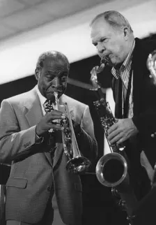 Joe Wilder and Tommy Newsom, The March of Jazz, Clearwater Beach, Florida, 1997. Creator: Brian Foskett