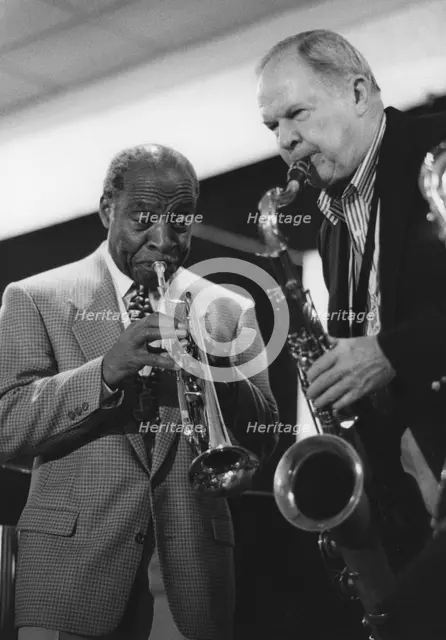 Joe Wilder  and Tommy Newsom, The March of Jazz, Clearwater Beach, Florida, 1997. Creator: Brian Foskett.