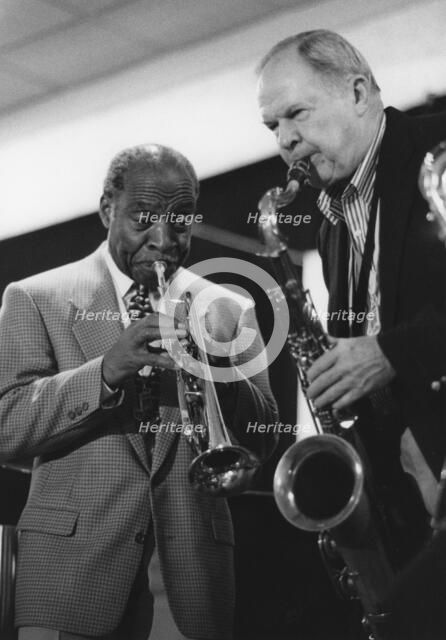 Joe Wilder  and Tommy Newsom, The March of Jazz, Clearwater Beach, Florida, 1997. Creator: Brian Foskett.
