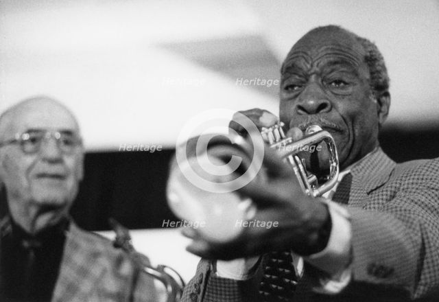 Joe Wilder, Flip Phillips, Arbor Records March of Jazz Festival, Clearwater Beach, Florida, 1997. Creator: Brian Foskett.