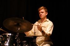 Joel Waters, Sultan Stevenson Trio, Verdict Jazz Club, Brighton, East Sussex, 6 Aug 2022. Creator: Brian O'Connor