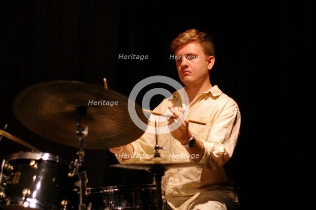 Joel Waters, Sultan Stevenson Trio, Verdict Jazz Club, Brighton, East Sussex, 6 Aug 2022. Creator: Brian O'Connor.