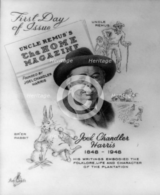 Joel Chandler Harris, bust, facing left, c1948. Creator: Frances Benjamin Johnston.