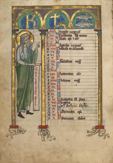 Joel; Psalter, about 1240-1250. Creator: Unknown