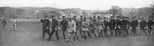 Joffre a West-Point, le <<Saint-Cyr>> des Etats-Unis; Le marechal, accompagné par..., 1917. Creator: Unknown