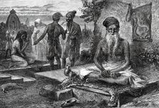 Joghi Wallahs at Benares, from a sketch by one of our special artists, 1876. Creator: Unknown