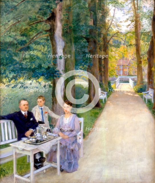 'Joh Salve Kallevig, Gudrun Kallevig, Morten Kallevig', c1900-1928. Artist: Eilif Peterssen