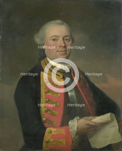 Johan Arnold Zoutman (1724-93), Vice Admiral, 1770. Creator: August Christian Hauck.