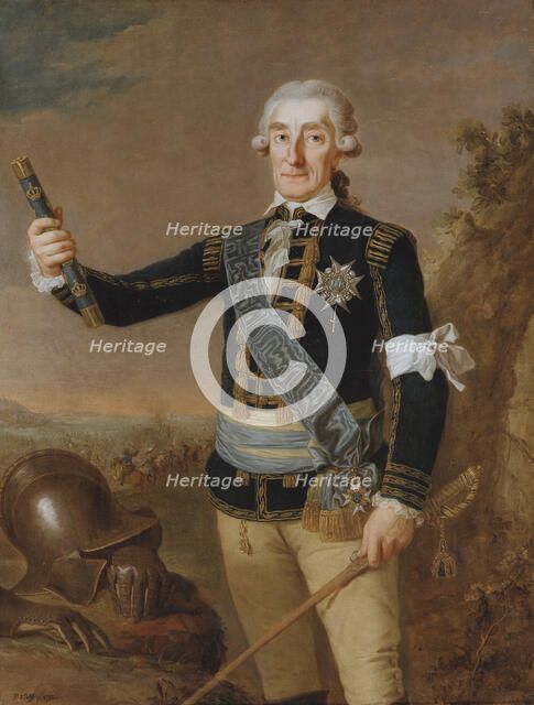 Johan August Meijerfeldt, 1725 - 1800. Count, field marshal, 1792. Creator: Per Krafft the Elder.