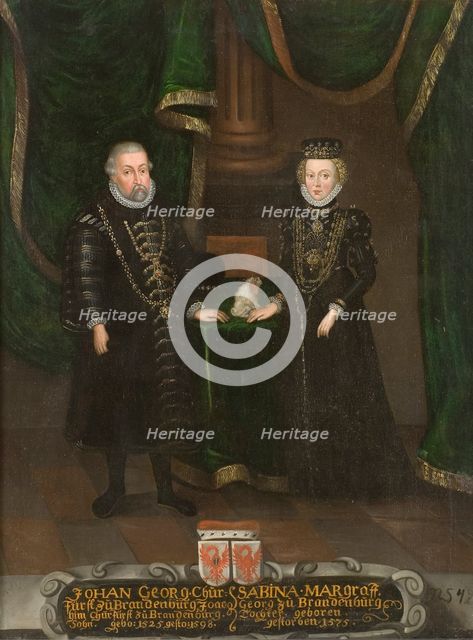 Johan Georg, 1525-1598, Elector of Brandenburg. Sabina, 1529-1575, c16th century. Creator: Anon.