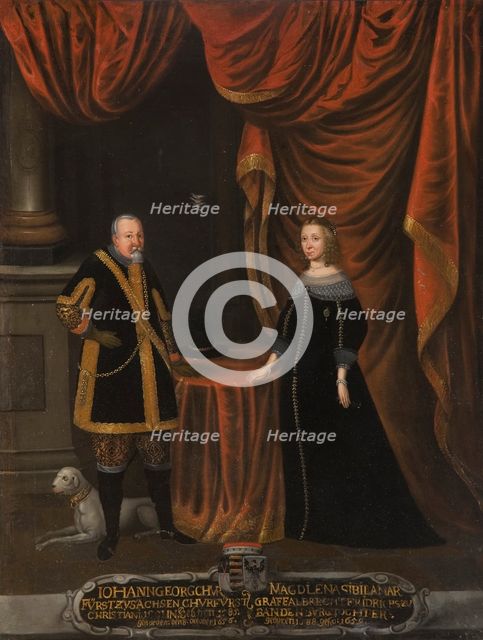 Johan Georg I, 1585-1656, Elector of Saxony, Magdalena Sibylla, 1652-1712, c17th century. Creator: Anon.