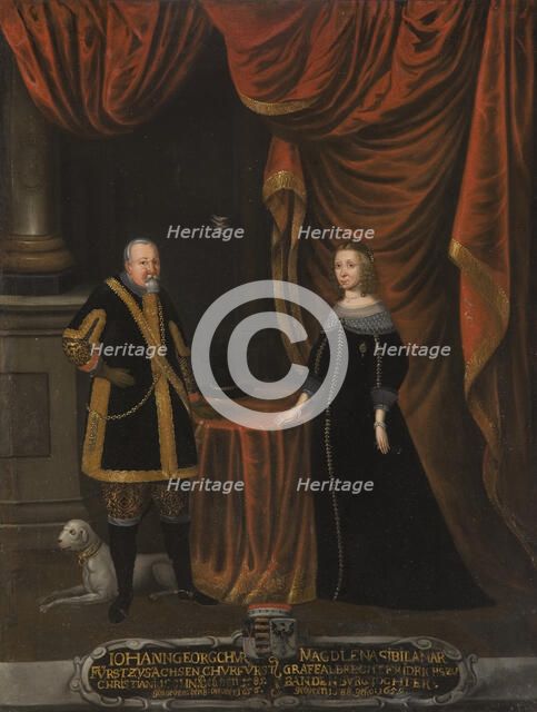 Johan Georg I, 1585-1656, Elector of Saxony, Magdalena Sibylla, 1652-1712, c17th century. Creator: Anon.