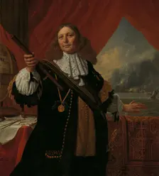 Johan de Liefde (ca. 1619-73), Vice-Admiral, 1668. Creator: Bartholomeus van der Helst