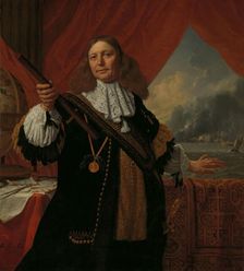 Johan de Liefde (ca. 1619-73), Vice-Admiral, 1668. Creator: Bartholomeus van der Helst