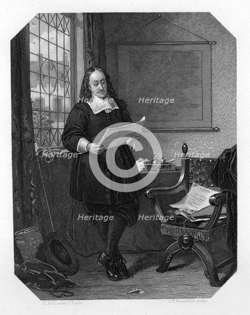 Johan de Witt, Dutch statesman, 1654, (c1870).Artist: JH Rennefeld