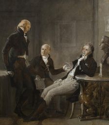 Johan Fredrik Aminoff, Johan Albrekt Ehrenström and Gustaf Mauritz Armfelt, 1804. Creator: René Théodore Berthon