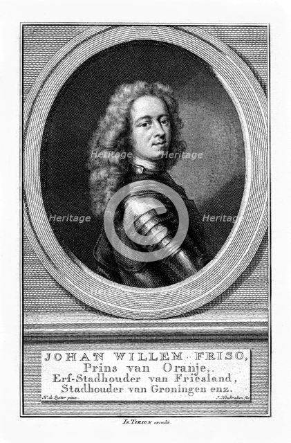 Johan Willem Friso, Prince of Orange, (19th century).Artist: H Zuiter