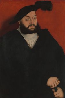 Johann (1498-1537), Duke of Saxony, ca. 1534-37. Creator: Lucas Cranach the Elder