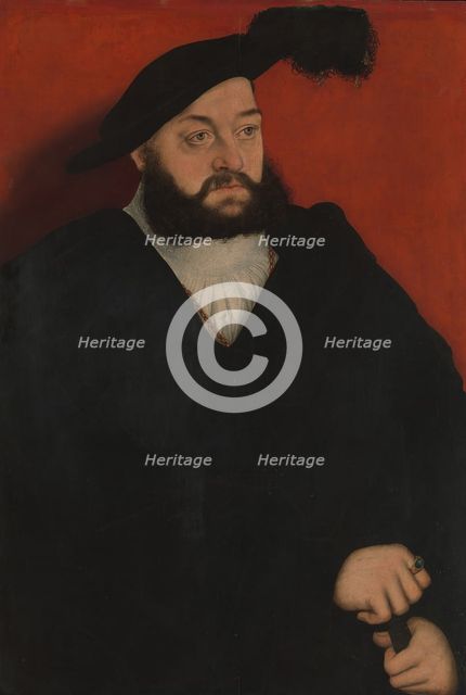 Johann (1498-1537), Duke of Saxony, ca. 1534-37. Creator: Lucas Cranach the Elder.