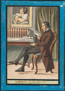 Johann Caspar Lavater reading. Creator: Lips, Johann Heinrich (1758-1817)