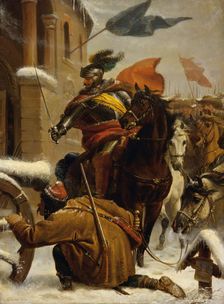 Johann de Werth s raid on Tuttlingen in 1643, 1866. Creator: Carl von Blaas