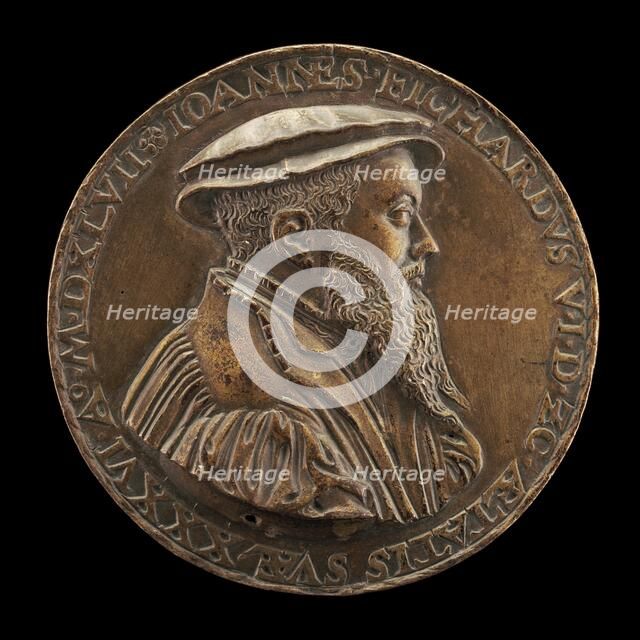 Johann Fichard, 1512-1581, Syndic of Frankfurt am Main [obverse], 1547. Creator: Hans Bolsterer.