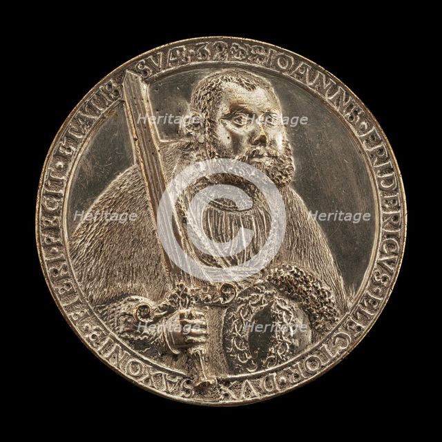 Johann Friedrich, 1503-1554, Elector of Saxony 1532 [obverse], 1535. Creator: Reinhart, Hans.
