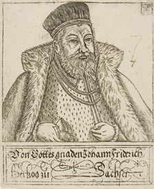 Johann Friedrich, from Saxon Dukes and Electors, 1560/1621. Creator: Balthasar Jenichen