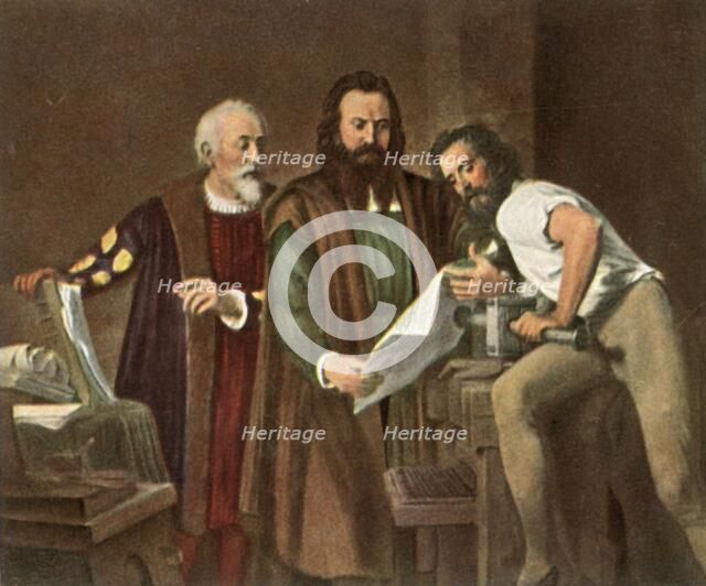 'Johann Gutenberg (1400-1468)', 1936. Creator: Unknown.