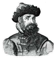 Johann Gutenberg, German metalworker and inventor, 16th century, (1870)