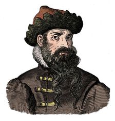 Johann Gutenberg, German metalworker and inventor, 16th century, (1870)