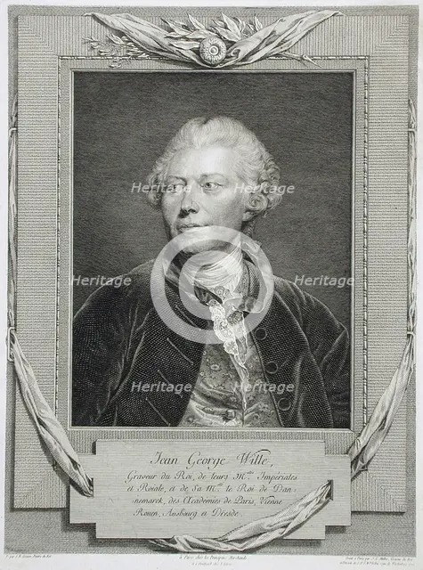 Johann Georg Wille, 1776. Creator: Johann Gotthard von Müller.