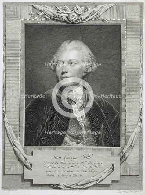 Johann Georg Wille, 1776. Creator: Johann Gotthard von Müller.