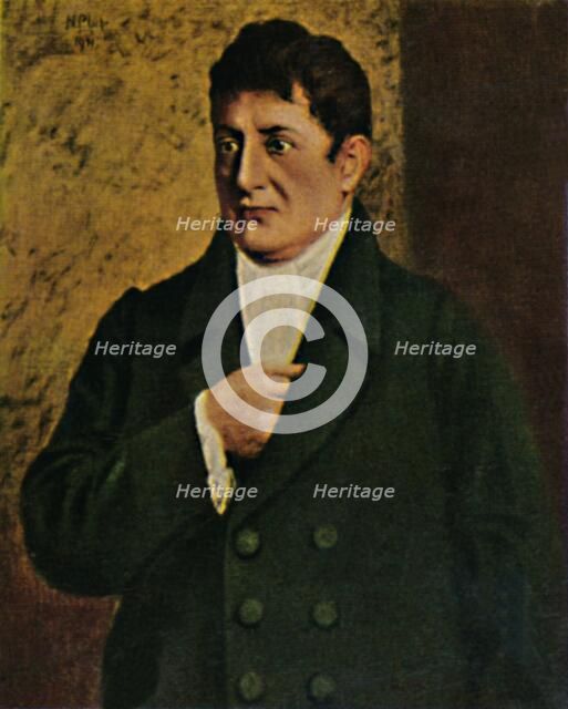 'Johann Gottlieb Fichte 1762-1814. - Gemälde von Professor Plühr', 1934. Creator: Unknown.