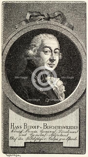 Johann (Hans) Rudolf von Bischoffwerder (1741-1803)  . Creator: Knesing, Theodor (1840-?).
