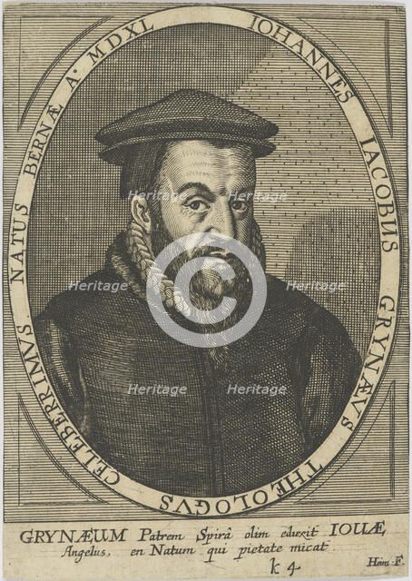 Johann Jakob Grynaeus (1540-1617) , 1650. Creator: Anonymous.