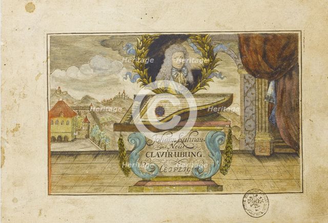 Johann Kuhnau (Neue Clavier-Uebung), 1689. Artist: Anonymous  